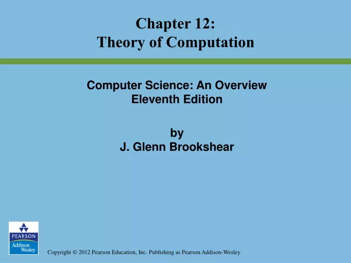 chapter 12 theory of computation