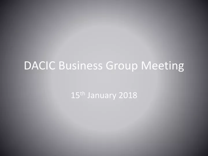 dacic business group meeting