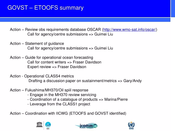 govst etoofs summary