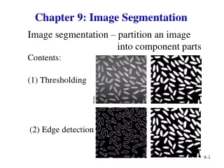 Chapter 9: Image Segmentation