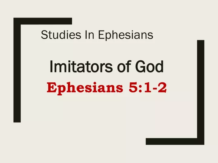 studies in ephesians