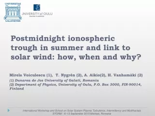 Postmidnight ionospheric trough in summer and link to solar wind: how, when and why?