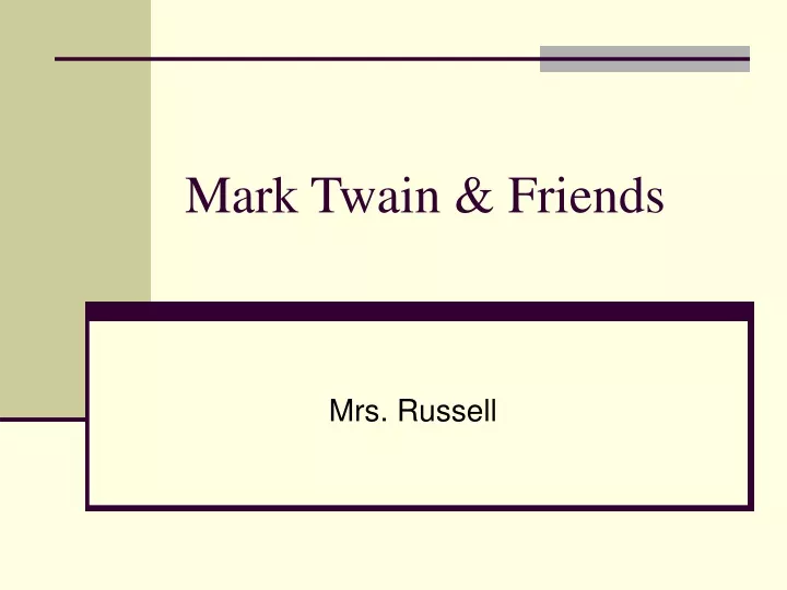 mark twain friends