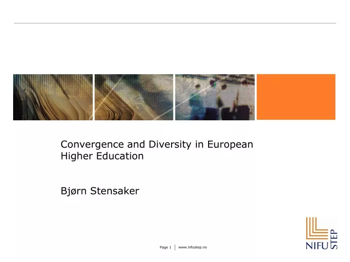convergence and diversity in european higher