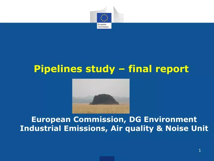 pipelines study final report