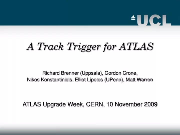 a track trigger for atlas