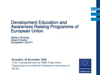Development Education and Awareness Raising Programme of European Union