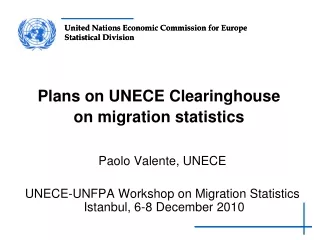 Plans on UNECE Clearinghouse on migration statistics