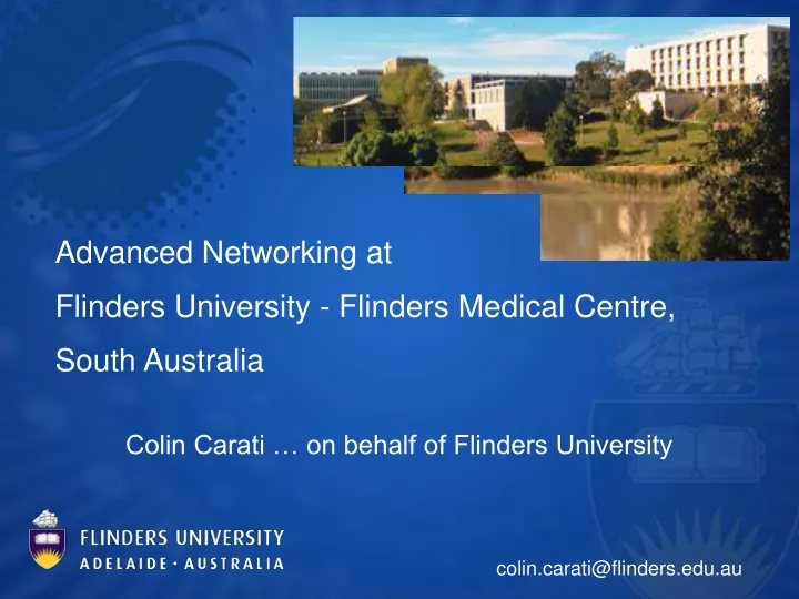 advanced networking at flinders university