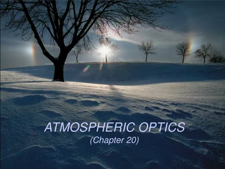 atmospheric optics chapter 20