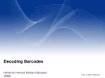 Decoding Barcodes - slide 1