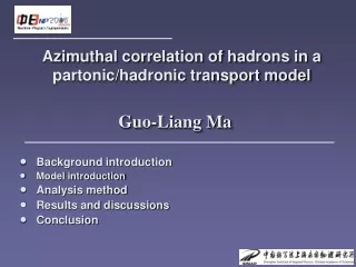 Azimuthal correlation of hadrons in a partonic/hadronic transport model
