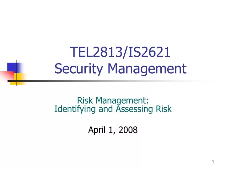 tel2813 is2621 security management