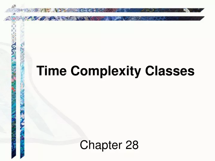 time complexity classes