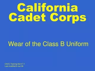 California Cadet Corps