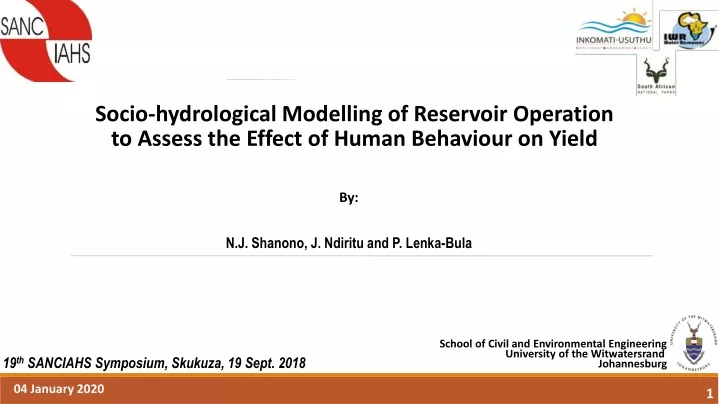 socio hydrological modelling of reservoir