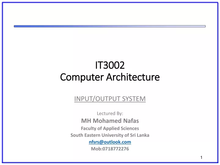 it3002 computer architecture