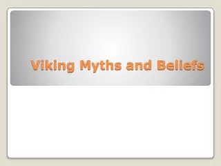 Viking Myths and Beliefs
