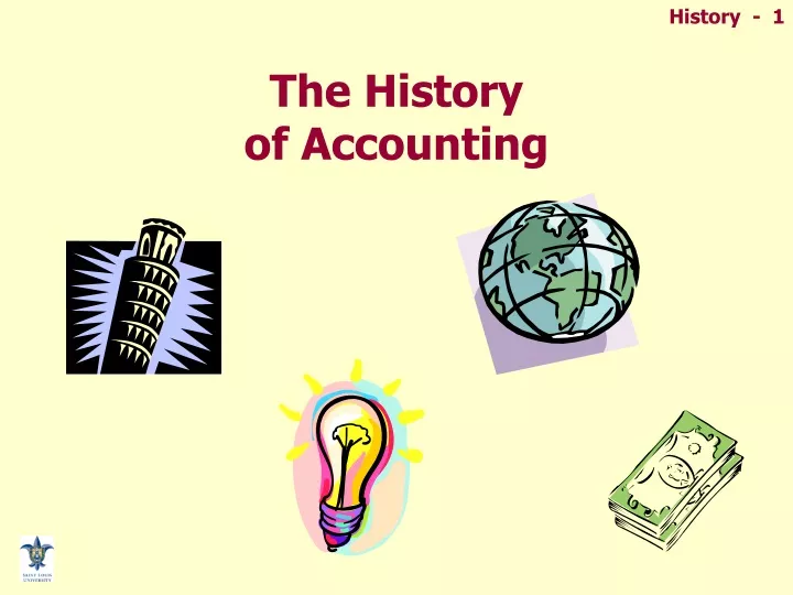 the history of accounting