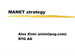 MANET strategy