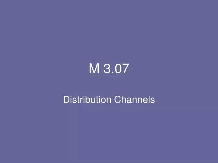 m 3 07