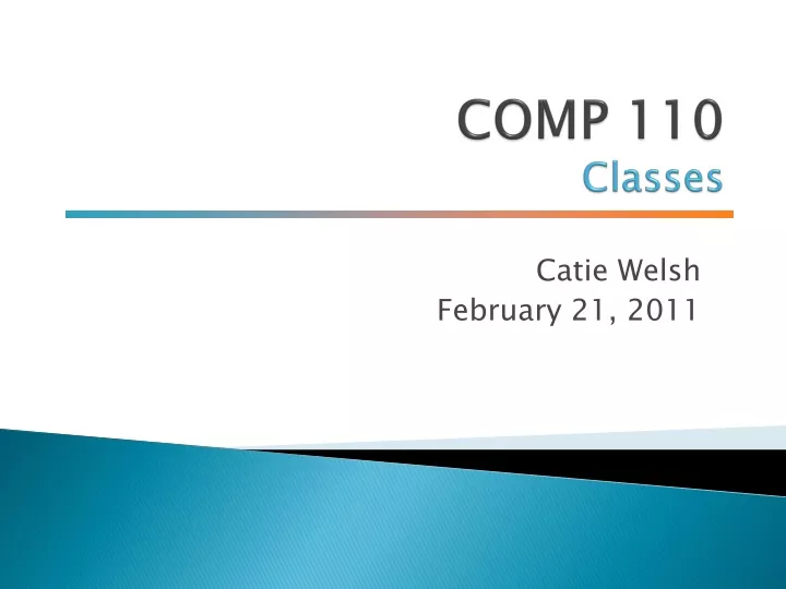 comp 110 classes