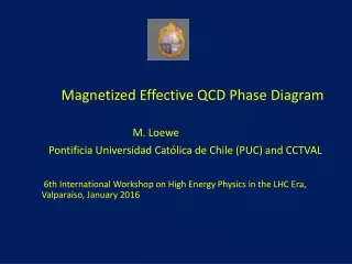 Magnetized Effective QCD Phase Diagram                                       M. Loewe
