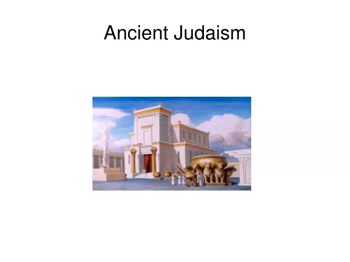 ancient judaism