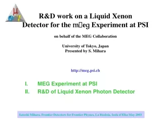 MEG Experiment at PSI R&amp;D of Liquid Xenon Photon Detector