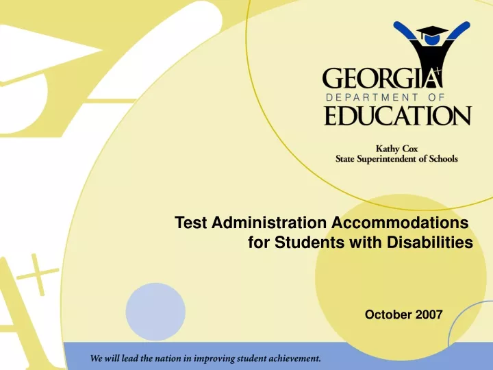 test administration accommodations for students