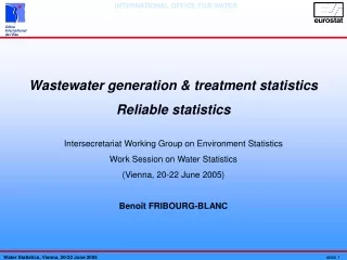 Wastewater generation &amp; treatment statistics Reliable statistics