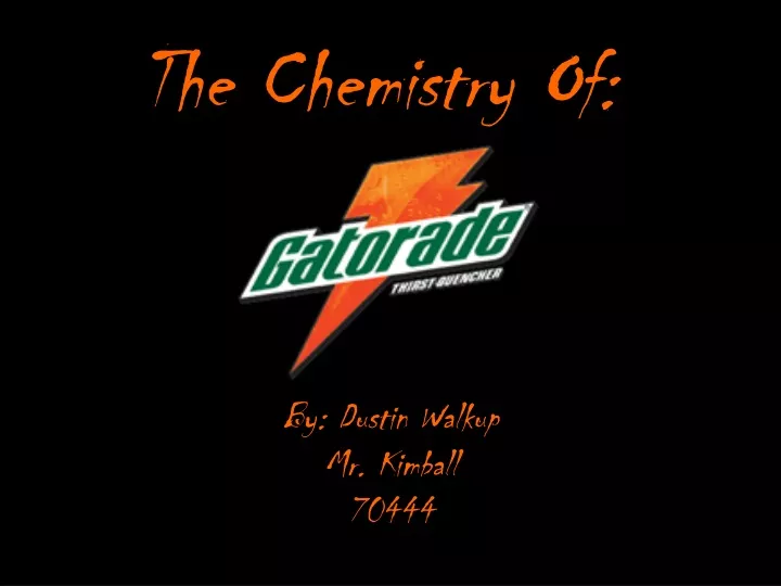 the chemistry of