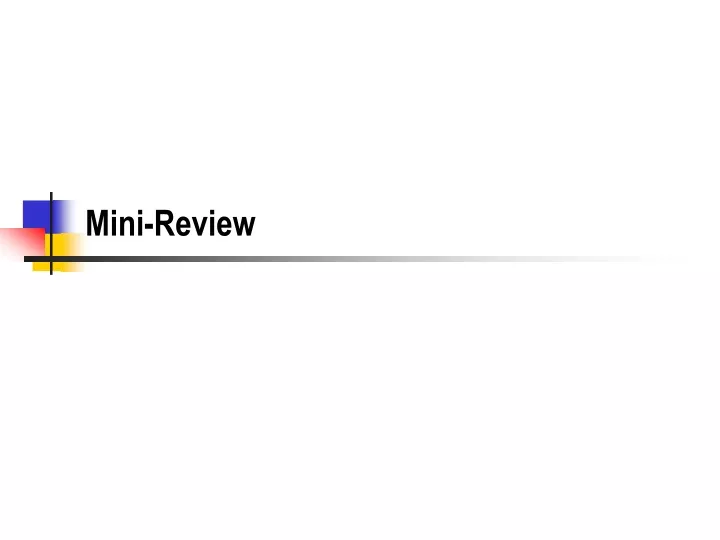 mini review