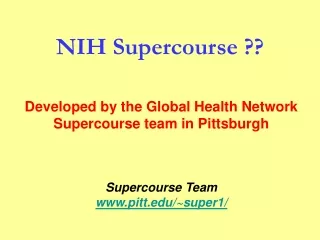 NIH Supercourse ??