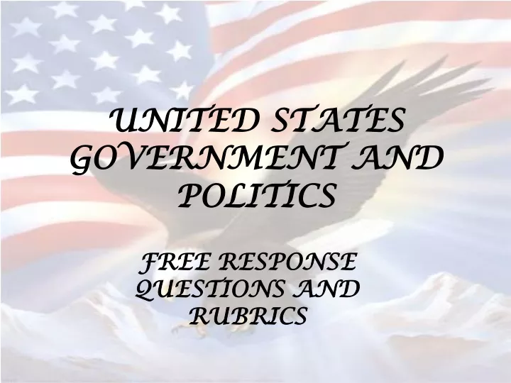 united states government and politics