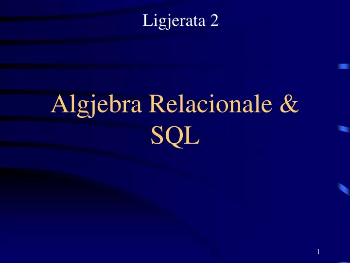 algjebra relacionale sql