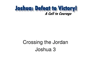 Crossing the Jordan Joshua 3