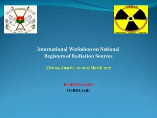 International Workshop on National  Registers of Radiation Sources