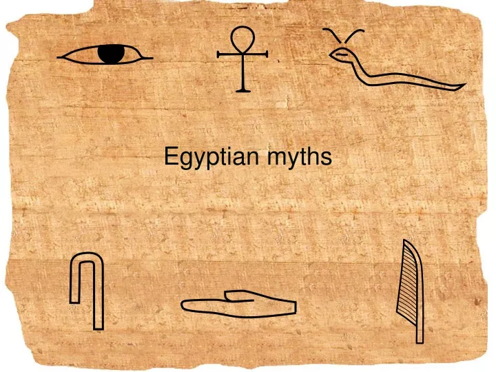 egyptian myths