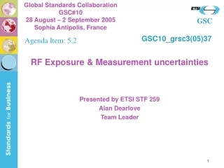 RF Exposure &amp; Measurement uncertainties