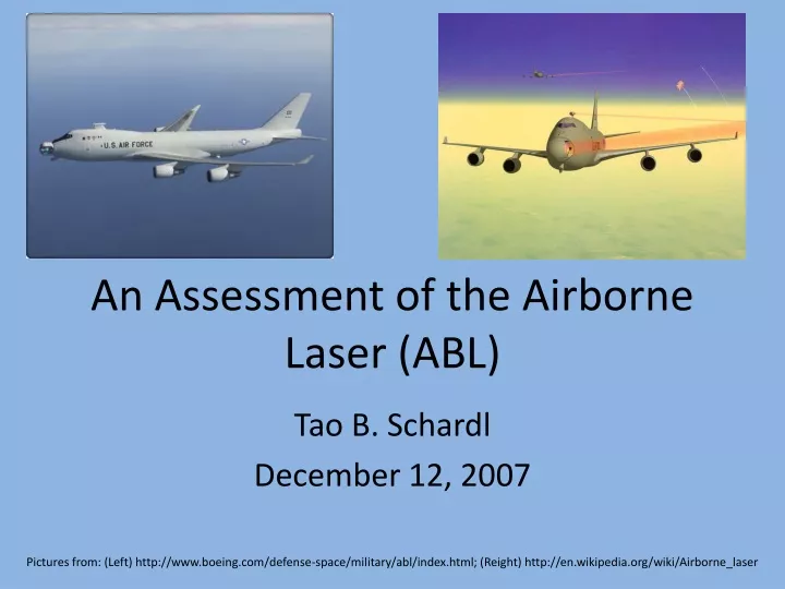 an assessment of the airborne laser abl
