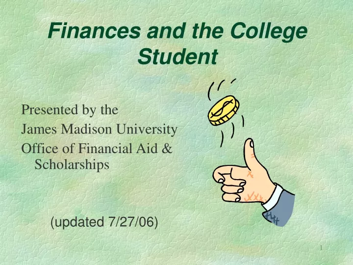 finances and the college student