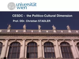CESDC -   the Politico -Cultural Dimension