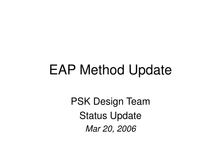 eap method update