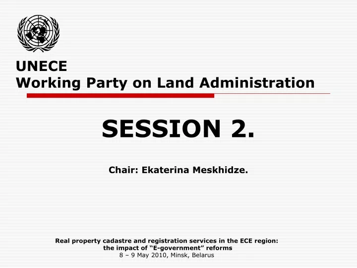 unece working party on land administration