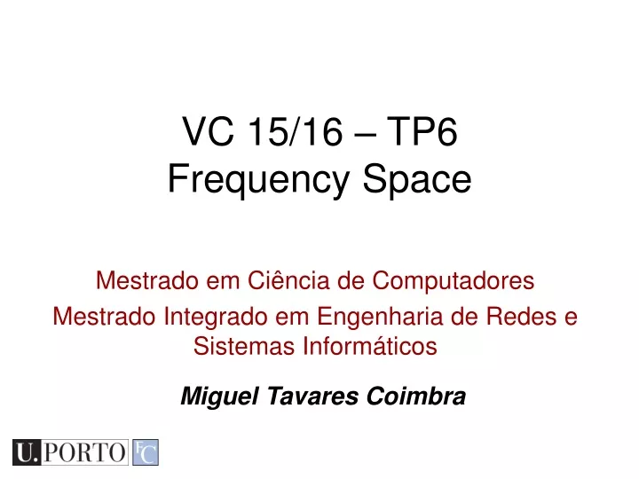 vc 15 16 tp6 frequency space