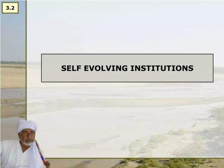 self evolving institutions
