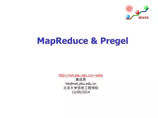 MapReduce &amp; Pregel