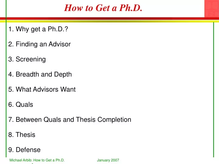 how to get a ph d