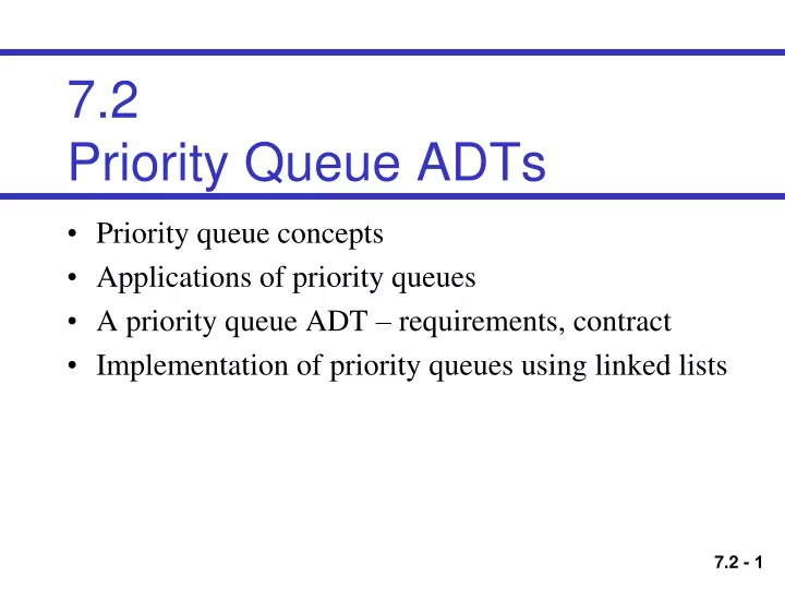 7 2 priority queue adts